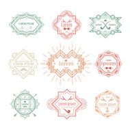 hipster vintage labels