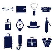 Different types of man&#039;s accessories