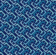 Blue Diagonal Pattern