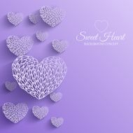 ornamental decorative heart background concept