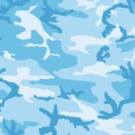 Camouflage Pattern in Light Blue