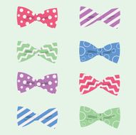 Bow Ties Vector Set