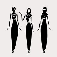 East women in veiled N6