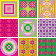Psychedelic Pattern Wallpaper - sixties style (seamless)