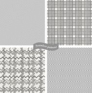 set of seamless patterns on texture background
