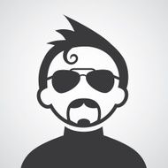 hipster man symbol