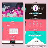fashion style one page website design template