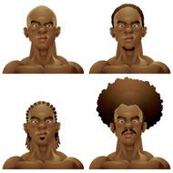 Athletic black man hairstyles
