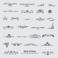 Set of vector graphic elements for design