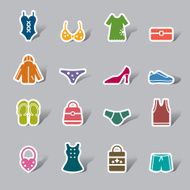 Clothing and Accessories Color Icon Label N2