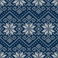 Winter Holiday sweater seamless design on the wool knitted texture