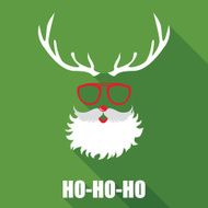 Christmas Retro Santa Card - in vector N4