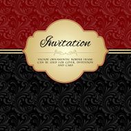 Dark red ornamental album cover