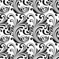Black and white ornamental pattern N8
