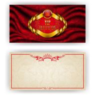 Elegant template for vip luxury invitation N30