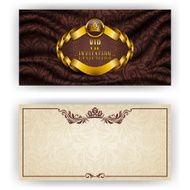 Elegant template for vip luxury invitation N31