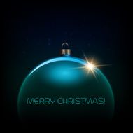 Merry Christmas Bauble greeting card N8