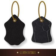 Leather tags set N2
