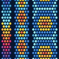 Ethnic african beads abstract color seamless pattern N6