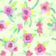 Seamless pattern with flowers in vector N6