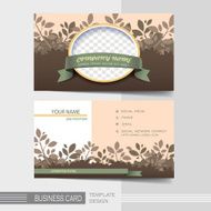 natural modern business card template