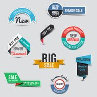 Collection of Sale Discount Styled origami Banners N2