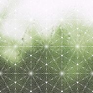 Mosaic pattern with stained glass window effect