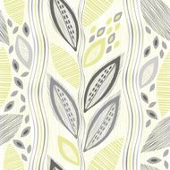 Seamless pattern of abstract leaves Hand-drawn floral background N3