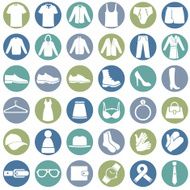 Vector Set of Wear Icons N9