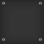 grey metal background plate