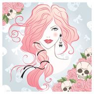 Emo beautiful girl