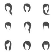 Girl hair style set N2