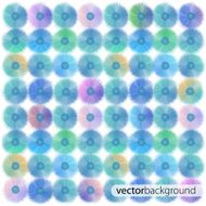Colorful flowers Vector background design