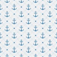 Vintage marine seamless pattern