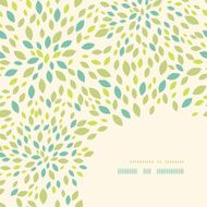 Leaf texture corner decor pattern background