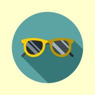 Hipster sunglasses icons series