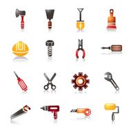 Construction Tools Colorful Icons