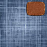 Jeans texture with leather label N4