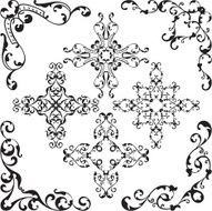 Vintage borders set N6