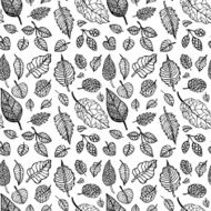 Leaves Seamless vector background N19