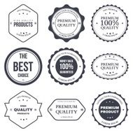 Set of retro vintage badges and labels N5