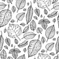 Leaves Seamless vector background N20