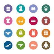 Clothing and Accessories Color Icons N3