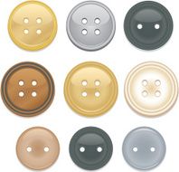 Shiny Clothing or Sewing Buttons Set Various Styles Colors Sizes N2