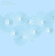 abstract blue floral pattern background N6
