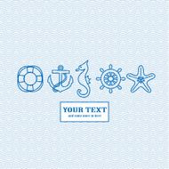 Blue marine background