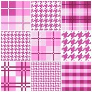 Pink seamless pattern collection