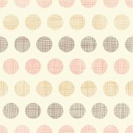 Vintage textile polka dots seamless pattern background