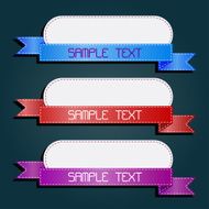 Set of retro ribbons and labels N2