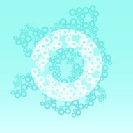 cluster fluff abstract circle pattern